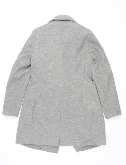 Womens UK Size 12 New Look Grey Pea Coat