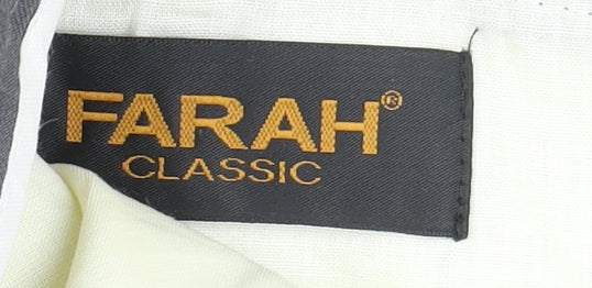 Farah Men's Grey Classic Dress Pants XS