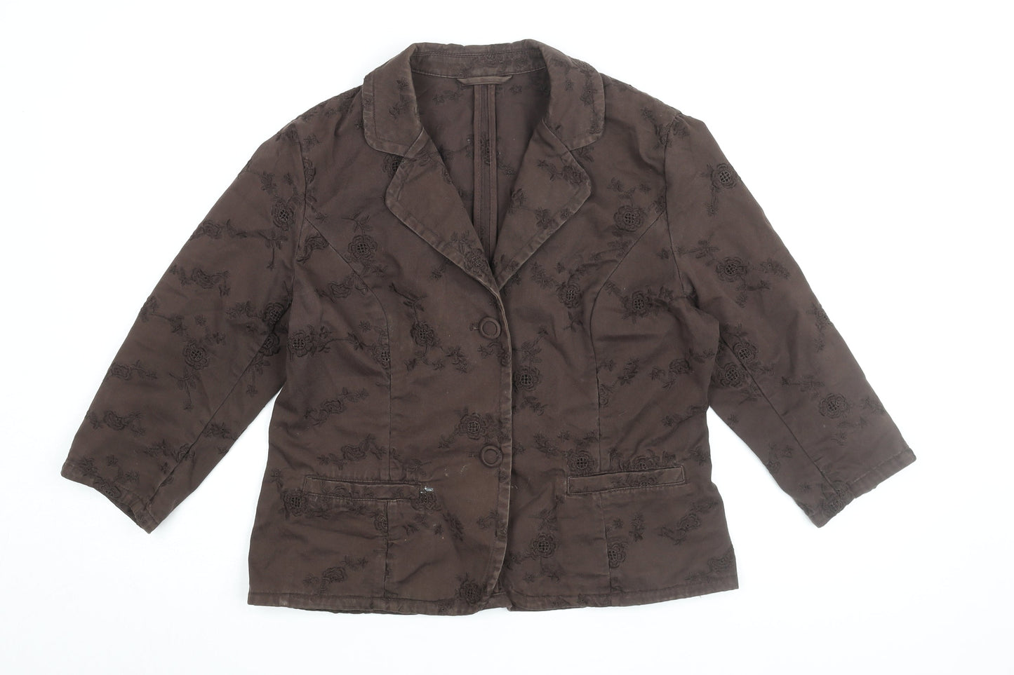Womens UK Size 14 NEXT Brown Basic Jacket