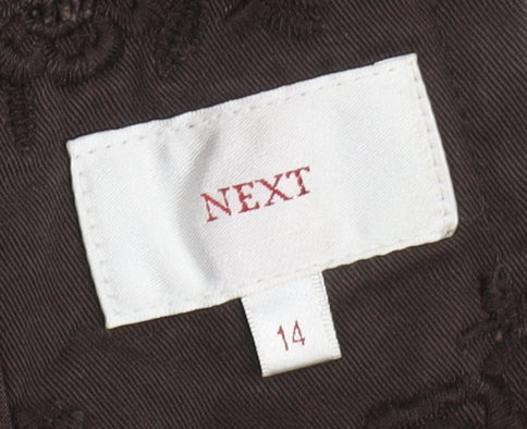 Womens UK Size 14 NEXT Brown Basic Jacket