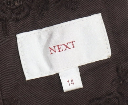 Womens UK Size 14 NEXT Brown Basic Jacket