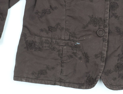 Womens UK Size 14 NEXT Brown Basic Jacket