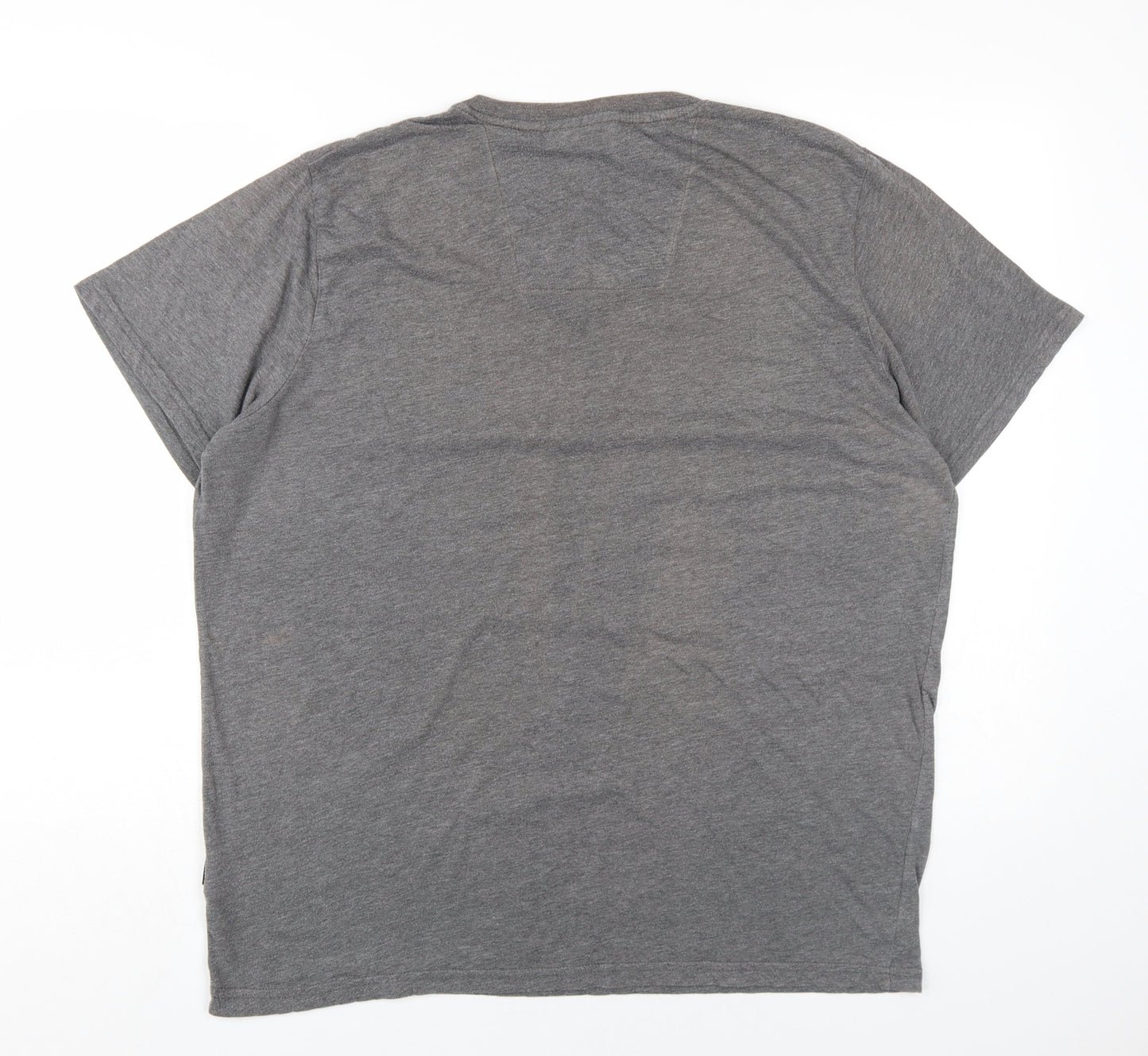 Pierre Cardin Men's Grey V-Neck T-Shirt 2XL