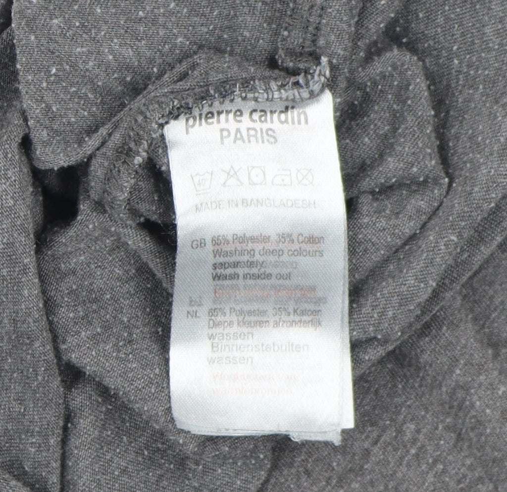 Pierre Cardin Men's Grey V-Neck T-Shirt 2XL