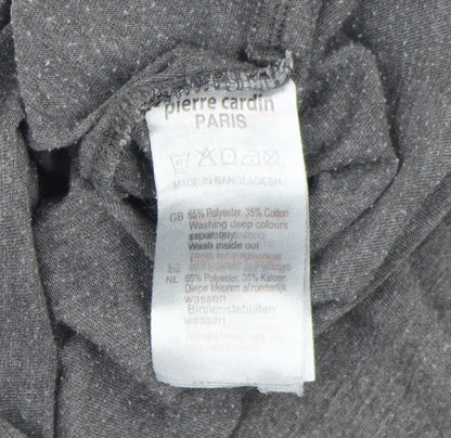 Pierre Cardin Men's Grey V-Neck T-Shirt 2XL