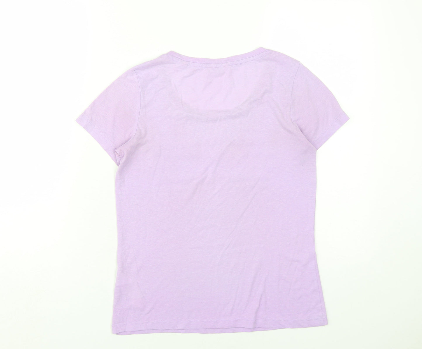 Jack Wills Women's Purple Basic T-Shirt UK 8 Casual