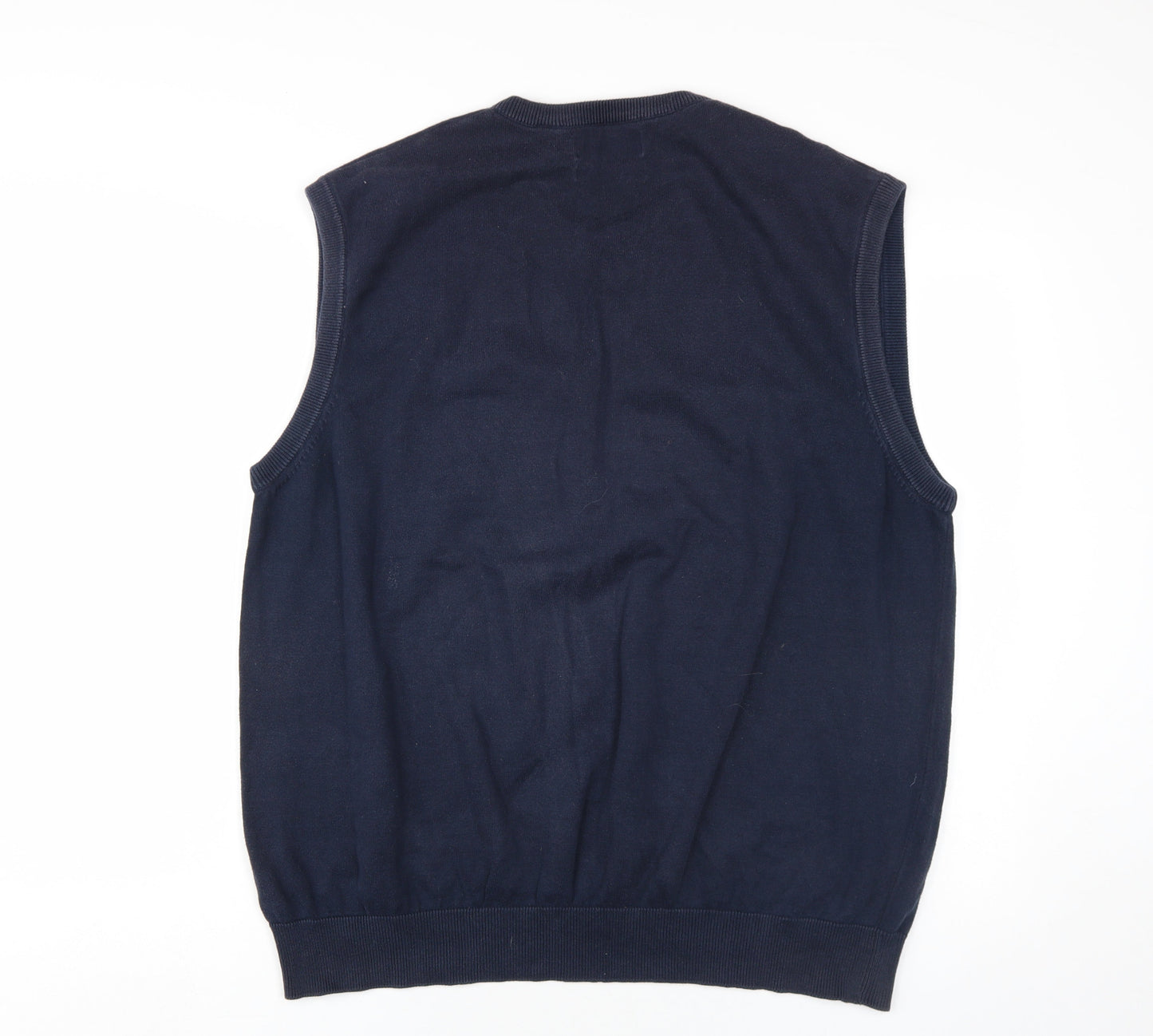 Maine New England Men's Blue Cotton Vest 2XL