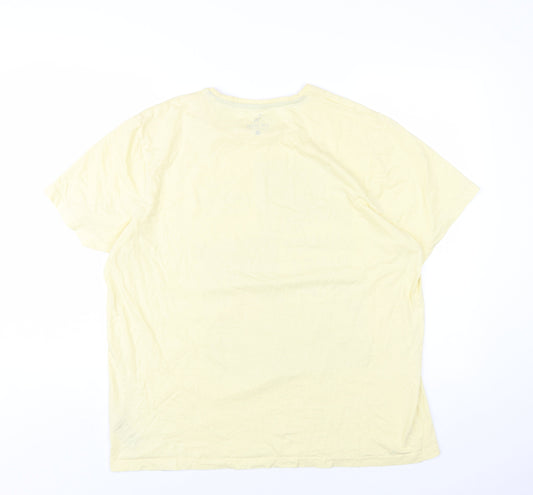 STH SHORE Men's XL Yellow Graphic Beach T-Shirt