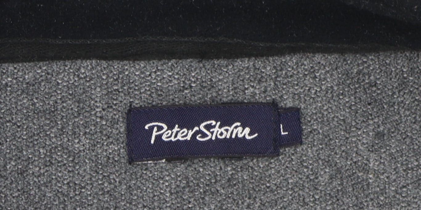 Mens UK Size L Peter Storm Grey 1/2 Zip Sweatshirt