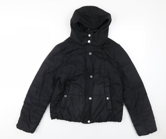 Marks and Spencer Women's Black Puffer Jacket Size 8