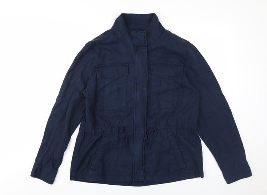 Womens UK Size 12 Marks and Spencer Blue Military Jacket