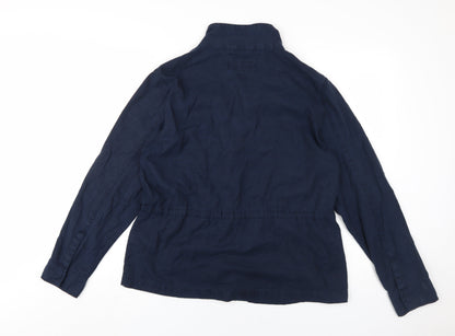 Womens UK Size 12 Marks and Spencer Blue Military Jacket
