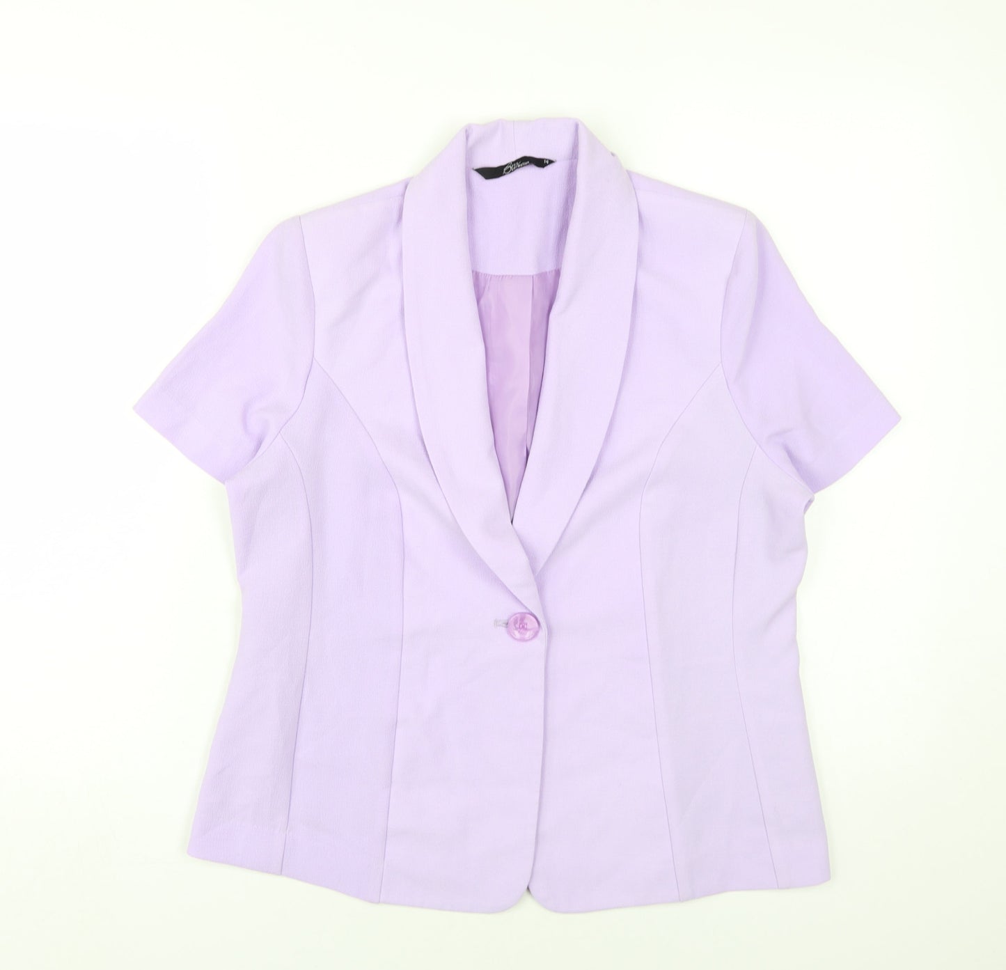 BM Collection Women's Purple Blazer Size 14 Regular