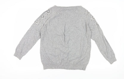 Womens UK Size 12 Wallis Grey Pullover Jumper