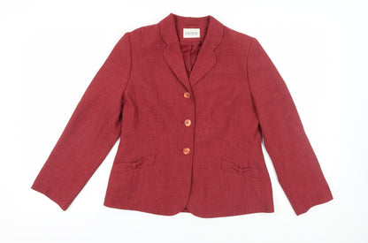Eastex Women's Red Suit Jacket Size 10 Classic Fit
