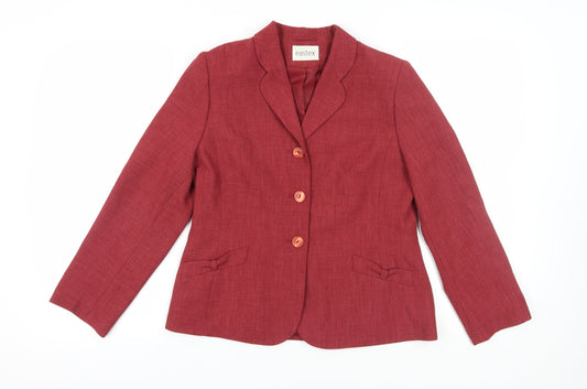 Eastex Women's Red Suit Jacket Size 10 Classic Fit