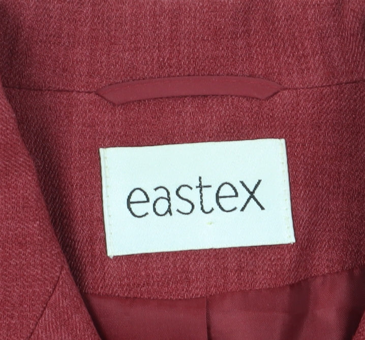 Eastex Women's Red Suit Jacket Size 10 Classic Fit