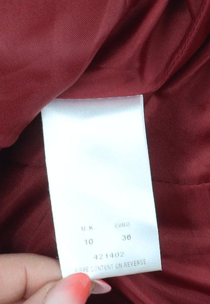 Eastex Women's Red Suit Jacket Size 10 Classic Fit