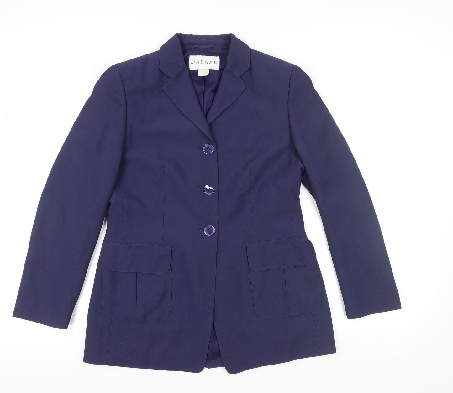 Jaeger Women's Blue Blazer UK 12 Formal Business