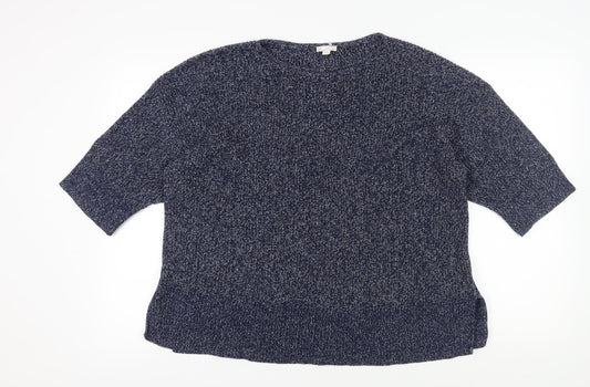 Gap Women's Blue Chunky-Knit Pullover Jumper M