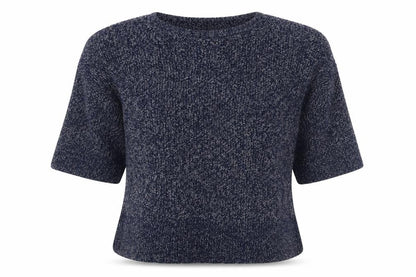Gap Women's Blue Chunky-Knit Pullover Jumper M