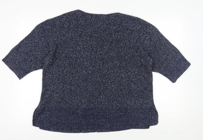 Gap Women's Blue Chunky-Knit Pullover Jumper M