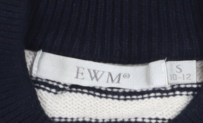 Womens UK Size 10 EWM Black Pullover Jumper