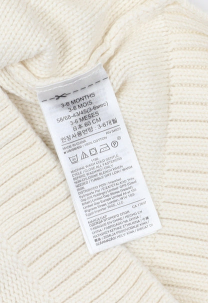 Baby GAP Ivory Knit Pullover Jumper 3-6 Months Unisex
