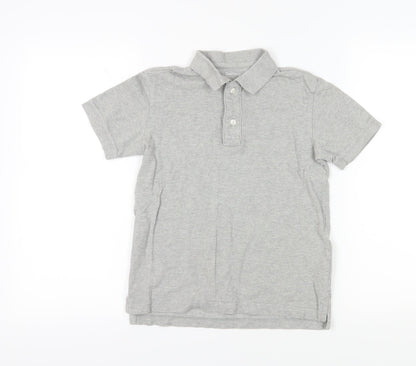 Gap Kids Boys Grey Polo Shirt L Cotton Casual