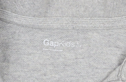 Gap Kids Boys Grey Polo Shirt L Cotton Casual
