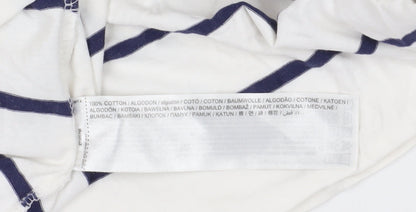 Womens UK Size S MNG White Basic T-Shirt