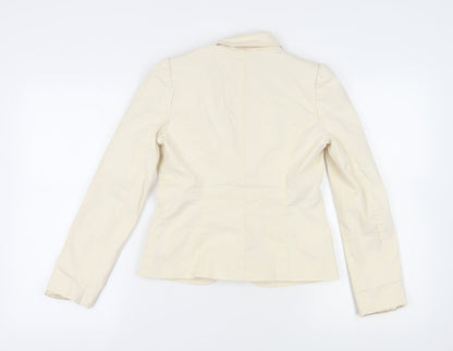 Gap Women's Beige Blazer Size 10 Regular Cotton