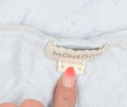 Monsoon Women's Blue Winter Pullover Jumper Size 8