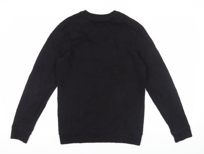 Mens UK Size M Couture Black Pullover Sweatshirt