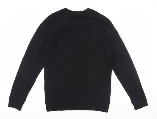 Mens UK Size M Couture Black Pullover Sweatshirt