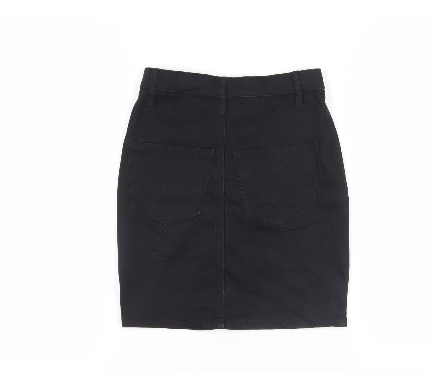 Womens UK Size 8 Topshop Straight & Pencil Denim Skirt