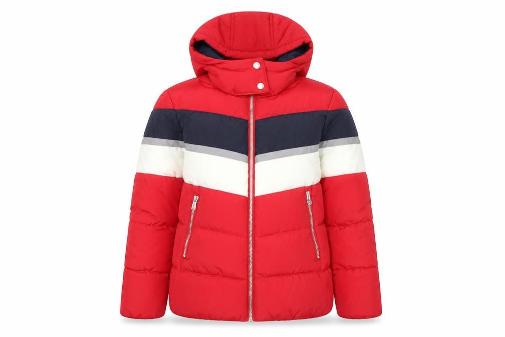 Womens UK Size 8 New Look Red Puffer Jacket