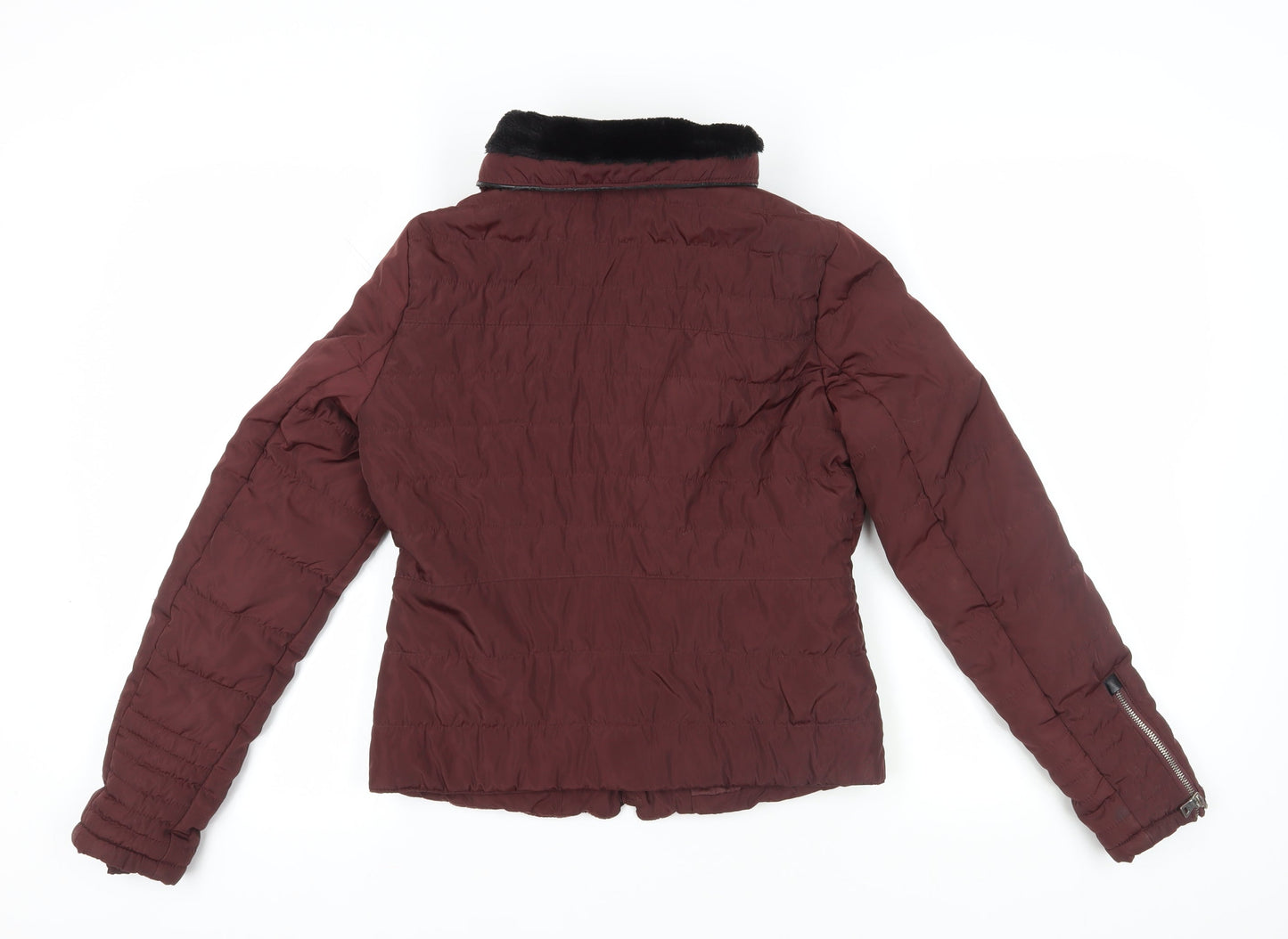 Womens UK Size S VERO MODA Brown Bomber Jacket