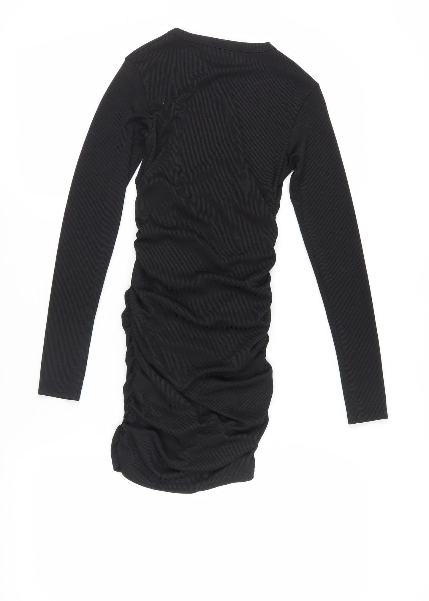 PrettyLittleThing Women's Black Bodycon Dress Size 8