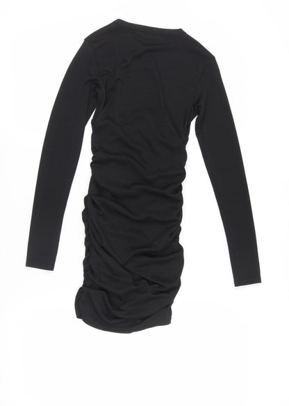 PrettyLittleThing Women's Black Bodycon Dress Size 8