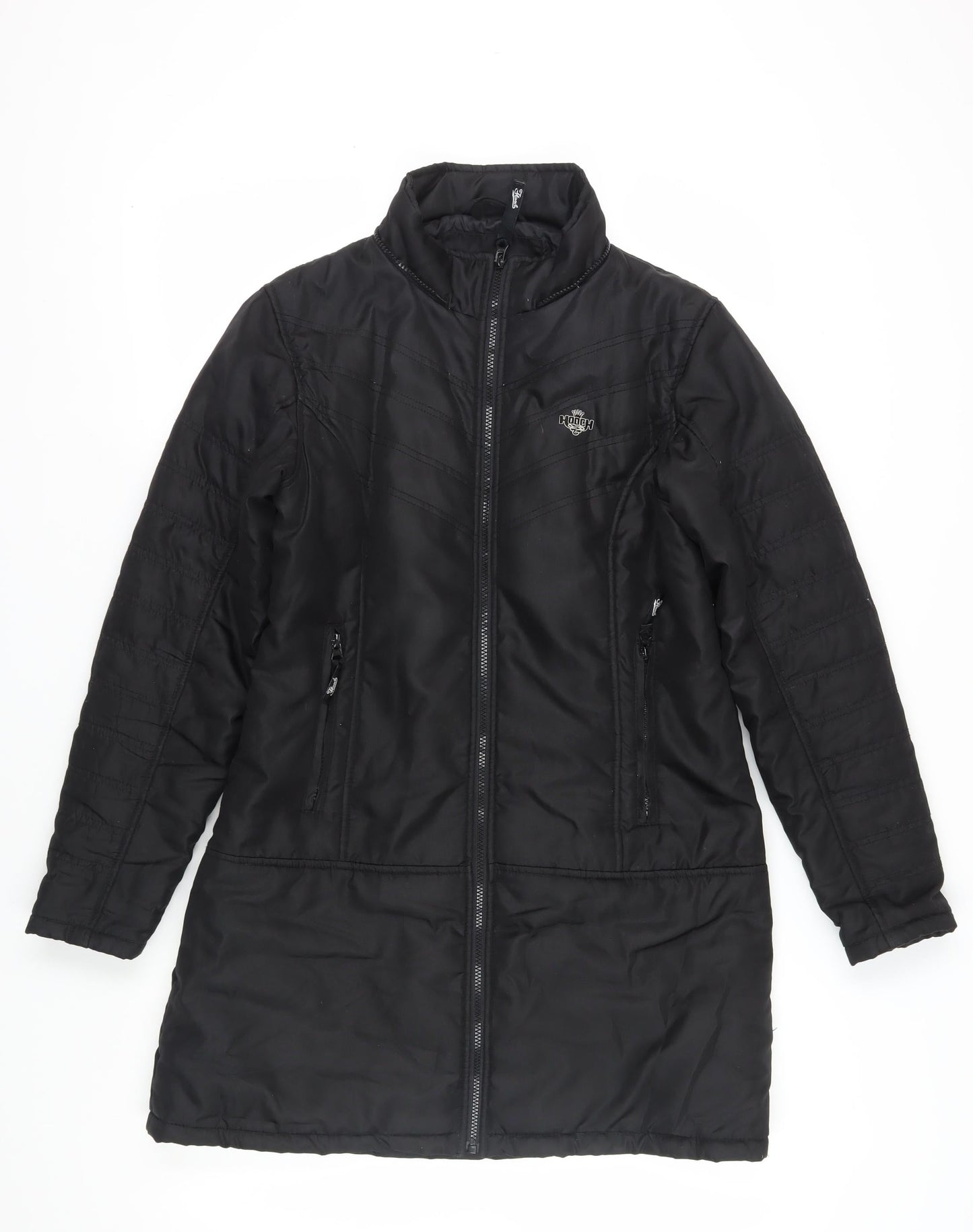 Womens UK Size 14 HOOCH Black Puffer Jacket