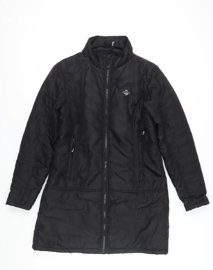 Womens UK Size 14 HOOCH Black Puffer Jacket