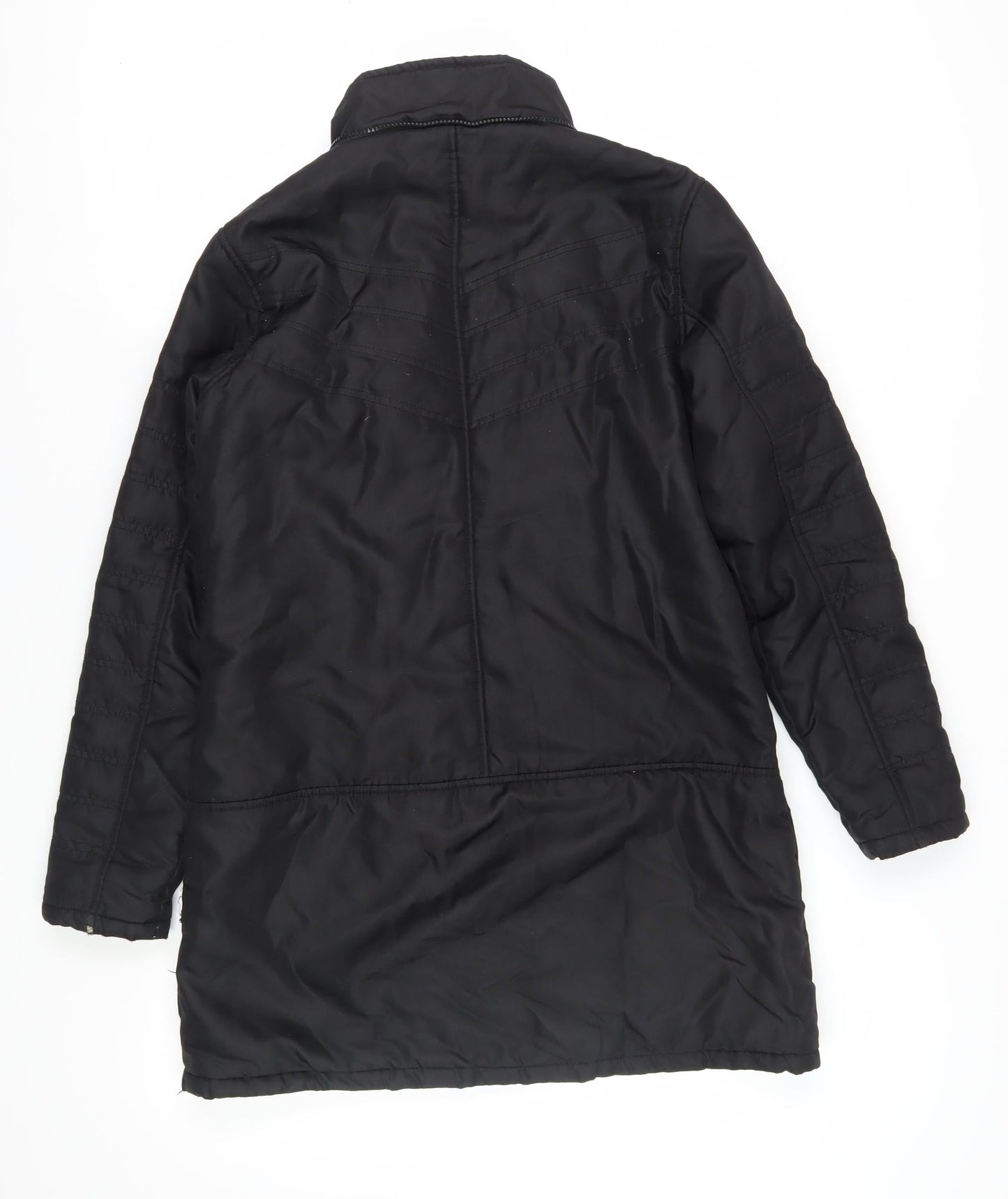Womens UK Size 14 HOOCH Black Puffer Jacket