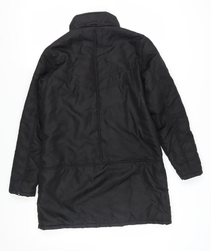 Womens UK Size 14 HOOCH Black Puffer Jacket
