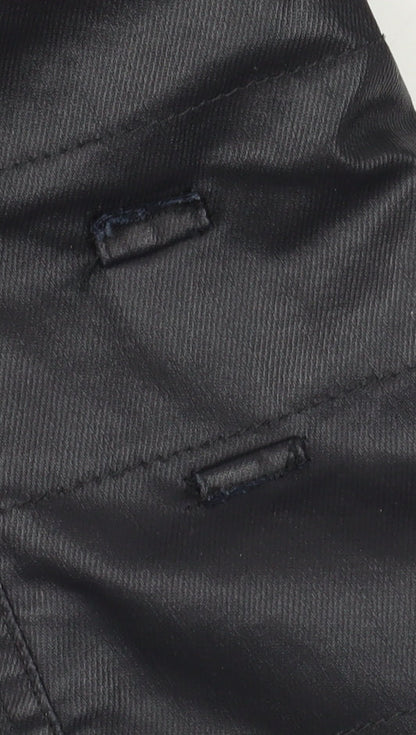 Womens UK Size 12 Marks and Spencer Black Motorcycle Jacket