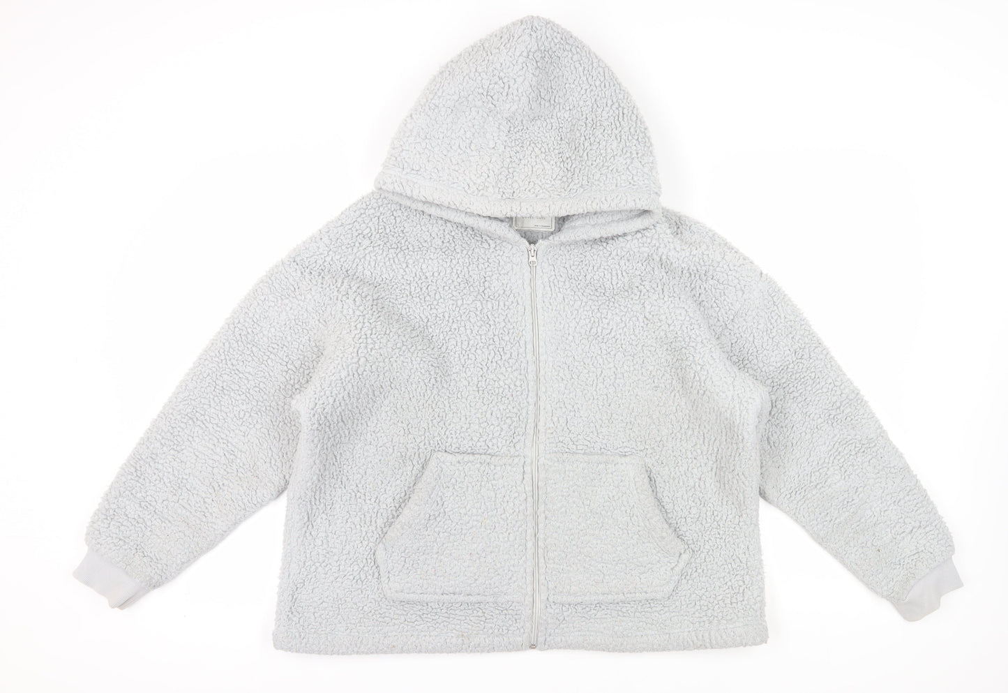 Marks and Spencer Women’s Grey Full Zip Hoodie Size L