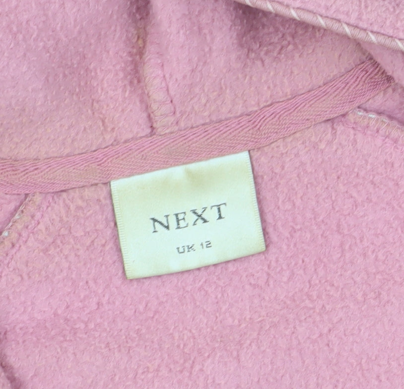 Womens UK Size 12 NEXT Pink Hooded