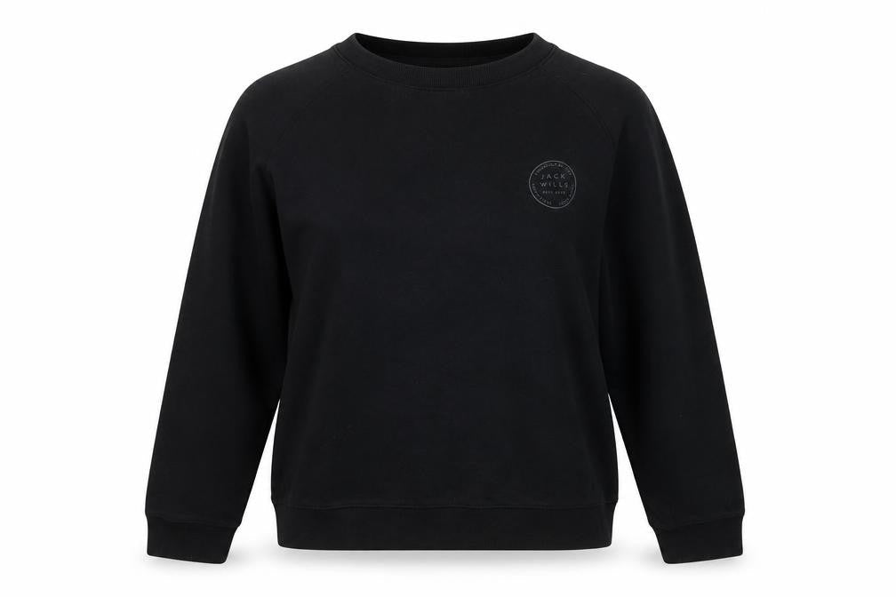 Womens UK Size UK 8 Jack Wills Black Pullover Sweatshirt