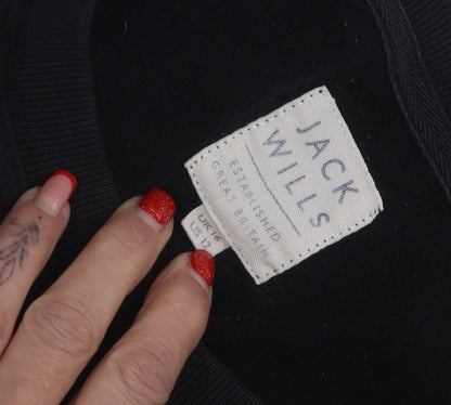 Womens UK Size UK 8 Jack Wills Black Pullover Sweatshirt