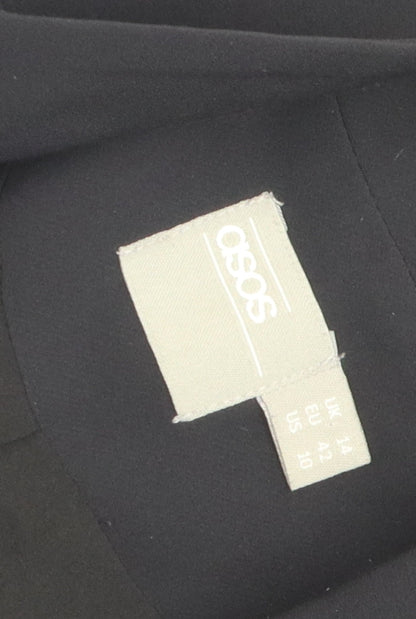 ASOS Women's Black Jacket, Size 14, Tailored Style